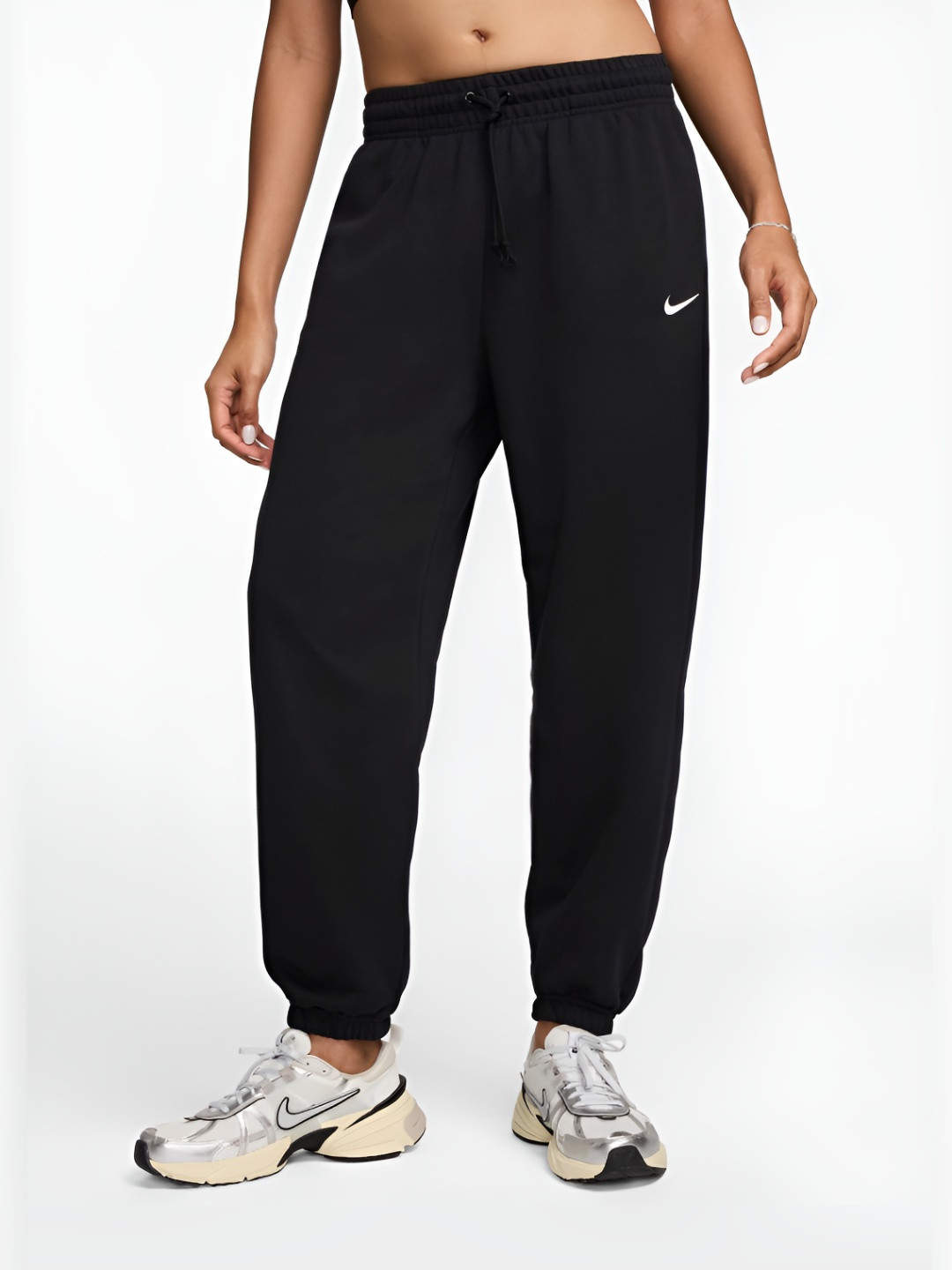 Nike Sportswear Phoenix Fleece Women's High-Waisted Oversized Terry Tracksuit Bottoms, Black
Nike Sportswear Phoenix Fleece Women's High-Waisted Oversized Terry Tracksuit Bottoms, Black
