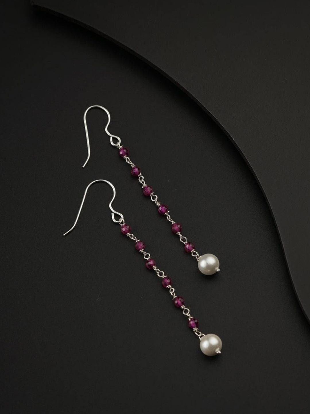 House of Aadyaa 925 Sterling Silver Ruby Stone Studded Hook Style Dangler Drop Earrings
House of Aadyaa 925 Sterling Silver Ruby Stone Studded Hook Style Dangler Drop Earrings