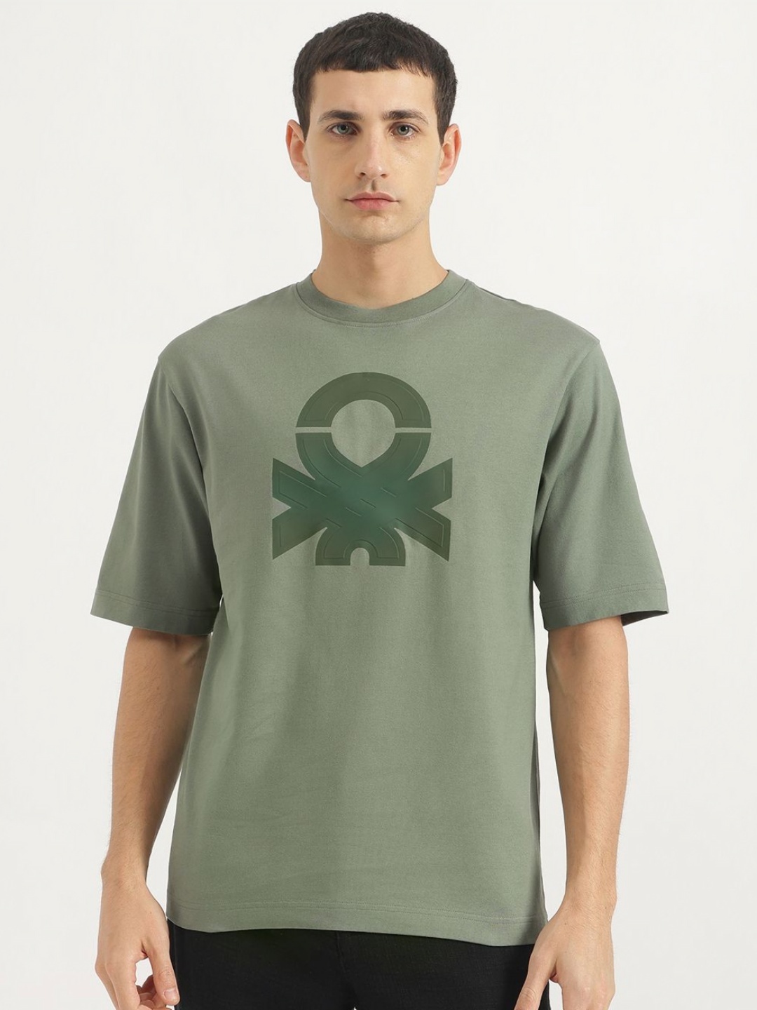 United Colors of Benetton Men Graphic Printed Round Neck Pure Cotton Relaxed Fit T-shirt, Green
United Colors of Benetton Men Graphic Printed Round Neck Pure Cotton Relaxed Fit T-shirt, Green