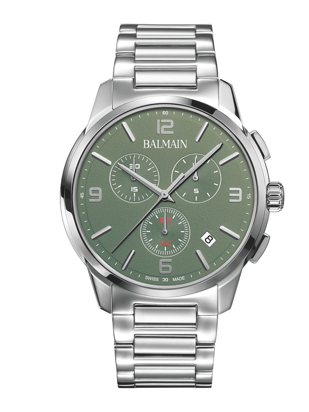 Balmain Men Dial & Stainless Steel Bracelet Style Straps Analogue Watch B74813374, Green
Balmain Men Dial & Stainless Steel Bracelet Style Straps Analogue Watch B74813374, Green