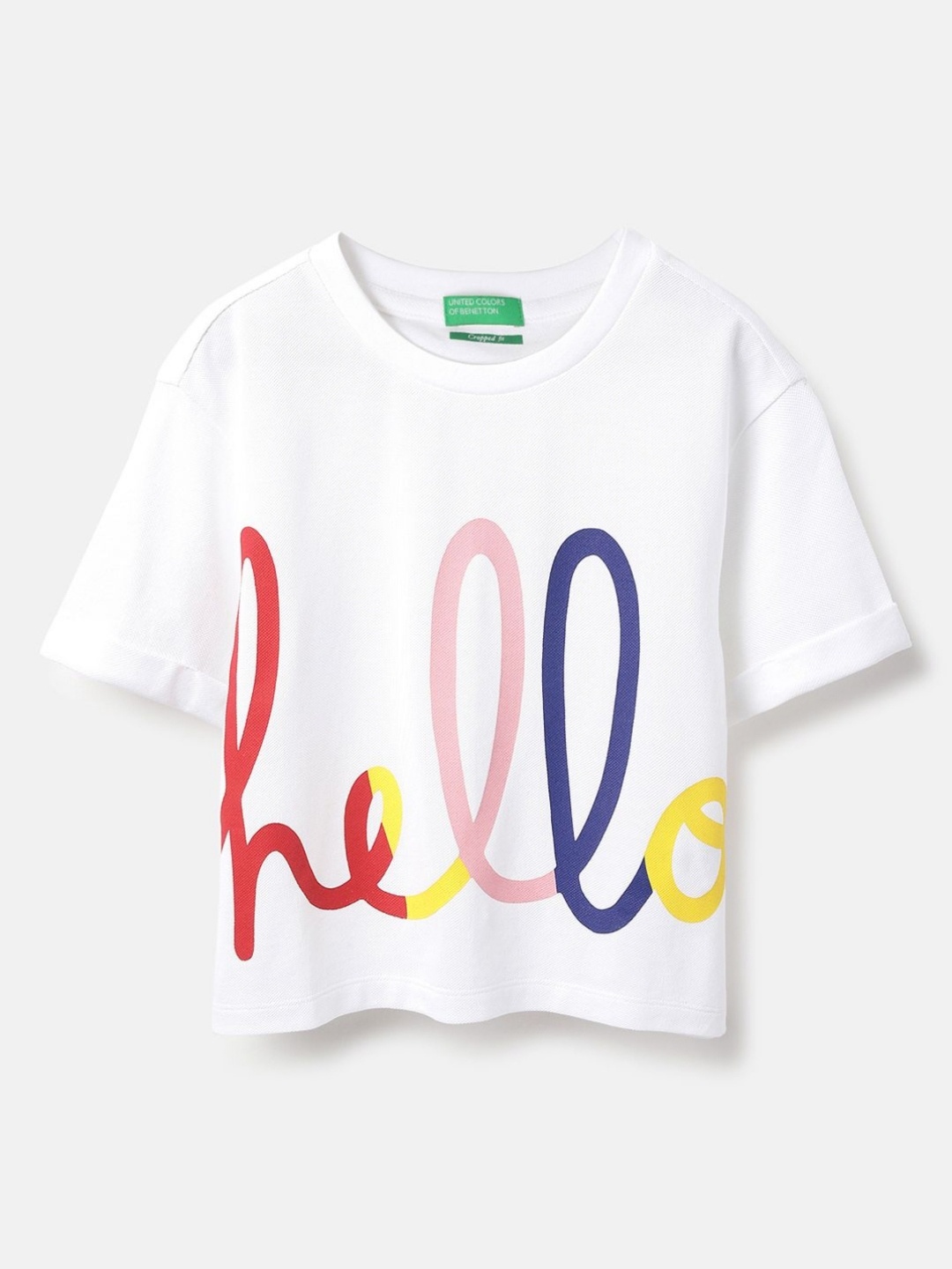 United Colors of Benetton Girls Typography Printed Round Neck Pure Cotton T-shirt, White
United Colors of Benetton Girls Typography Printed Round Neck Pure Cotton T-shirt, White