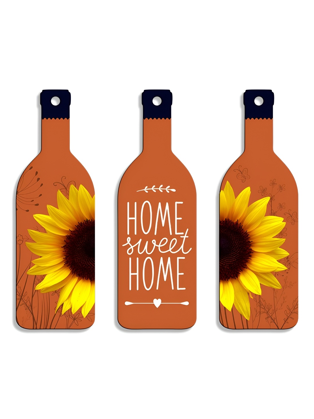 SEHAZ ARTWORKS Orange-Color & Yellow 3 Pieces Floral Printed Wooden Decor Wall Hangings
SEHAZ ARTWORKS Orange-Color & Yellow 3 Pieces Floral Printed Wooden Decor Wall Hangings