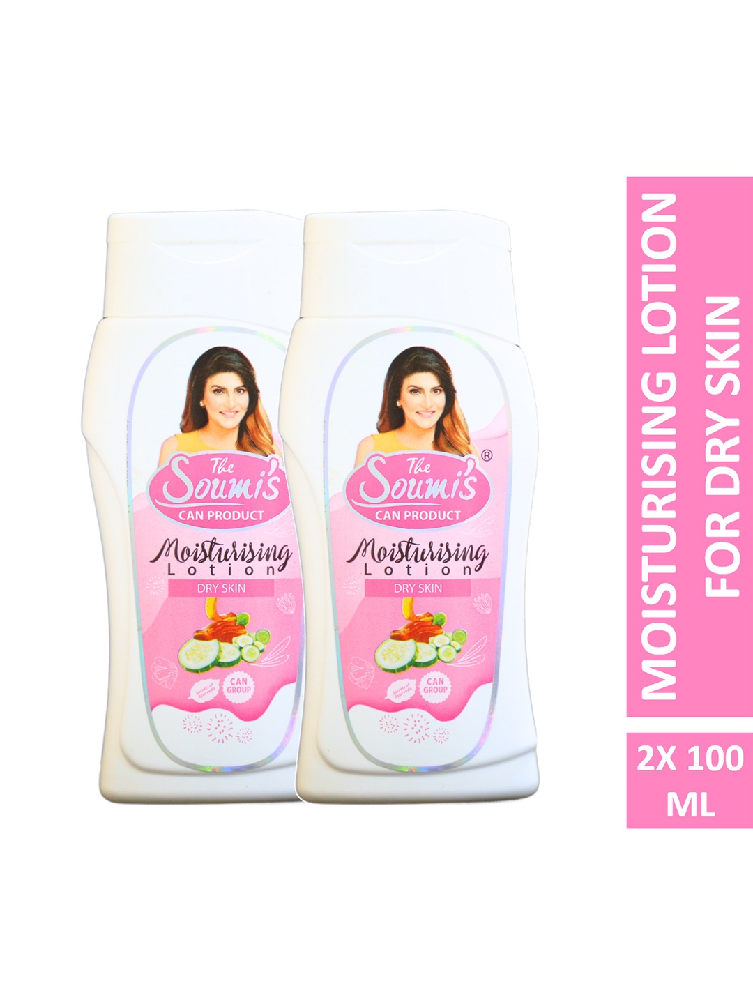 THE SOUMI'S CAN PRODUCT Set Of 2 Oil Free Moisturising Lotion With Cucumber- 100 ml Each, White
THE SOUMI'S CAN PRODUCT Set Of 2 Oil Free Moisturising Lotion With Cucumber- 100 ml Each, White