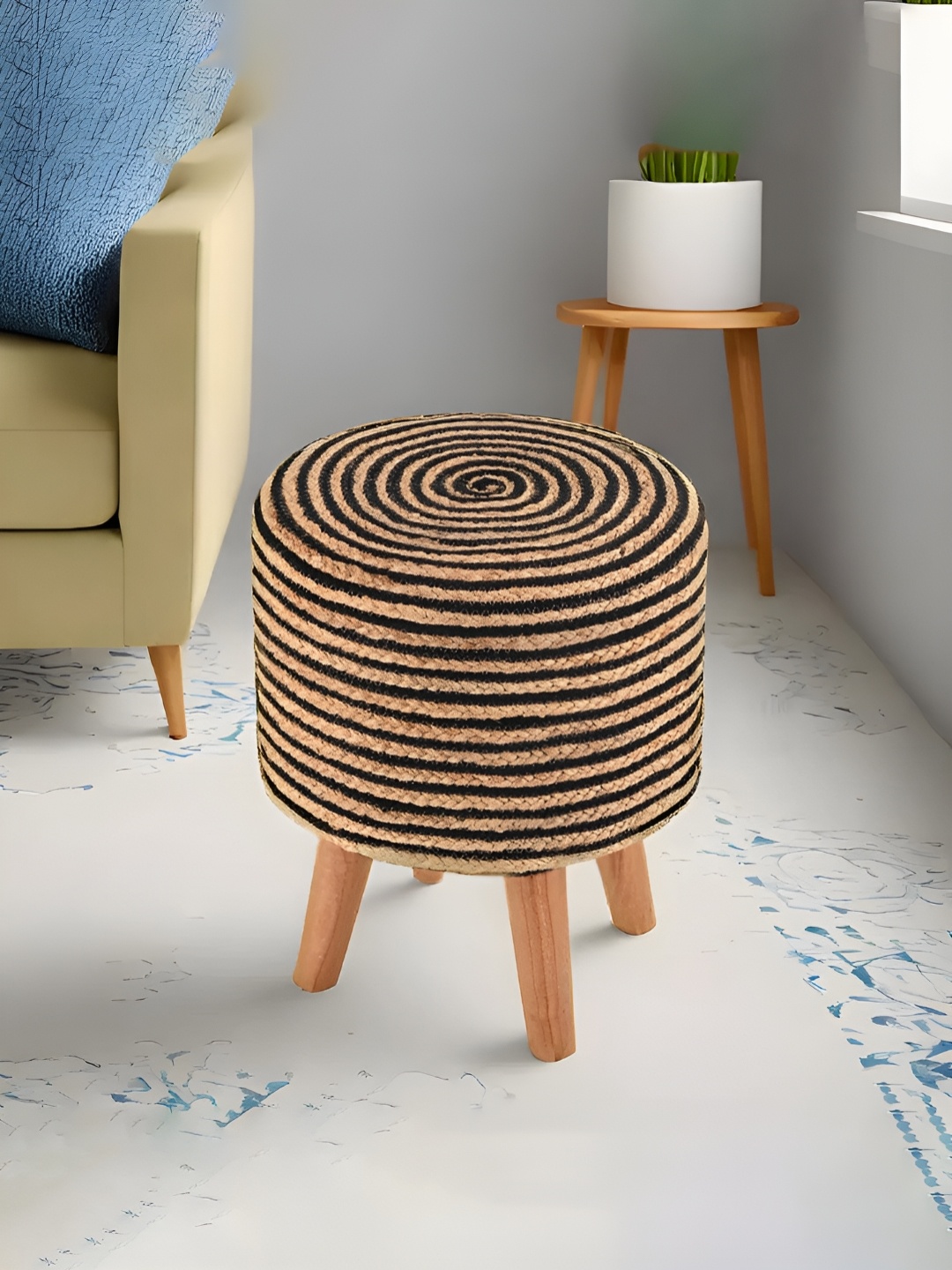 Kuber Industries Black & Brown Striped Skin Friendly Rope Ottoman Stool For Sitting
Kuber Industries Black & Brown Striped Skin Friendly Rope Ottoman Stool For Sitting