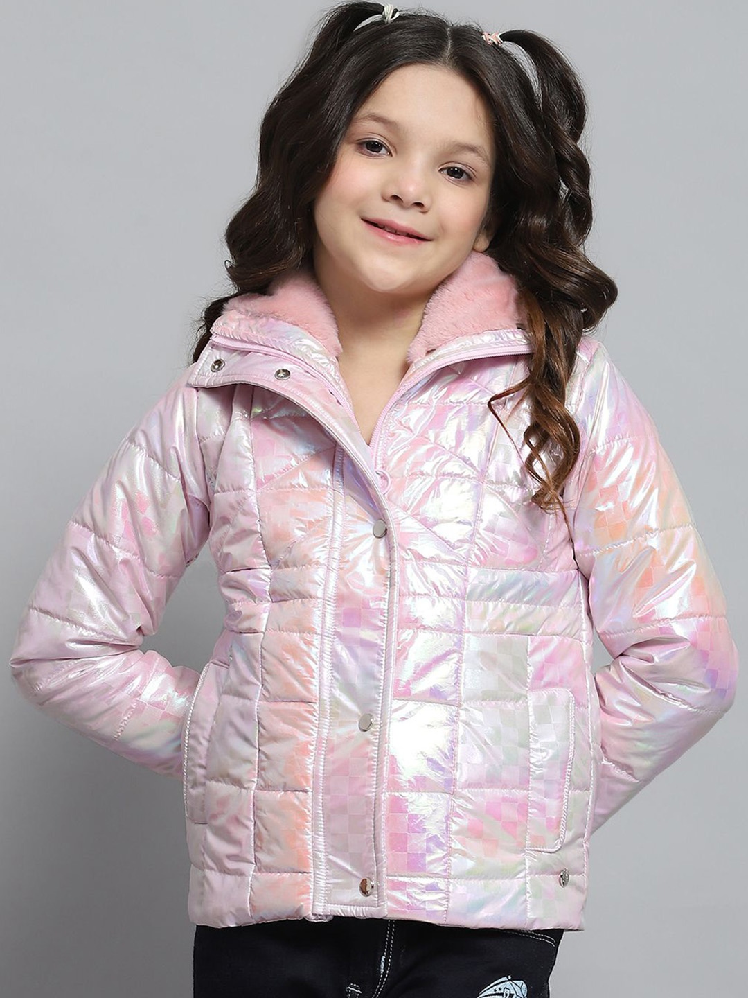 Monte Carlo Girls Mock Collar Geometric Printed Casual Lightweight Parka Jacket, Pink
Monte Carlo Girls Mock Collar Geometric Printed Casual Lightweight Parka Jacket, Pink
