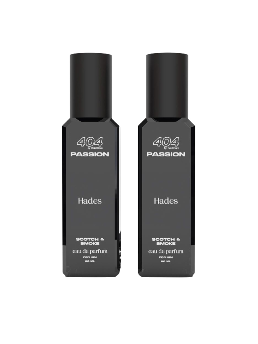 Bold Care Set Of 2 Hades Scotch & Smoke Long Lasting Eau De Parfum - 20 ml Each, Black
Bold Care Set Of 2 Hades Scotch & Smoke Long Lasting Eau De Parfum - 20 ml Each, Black