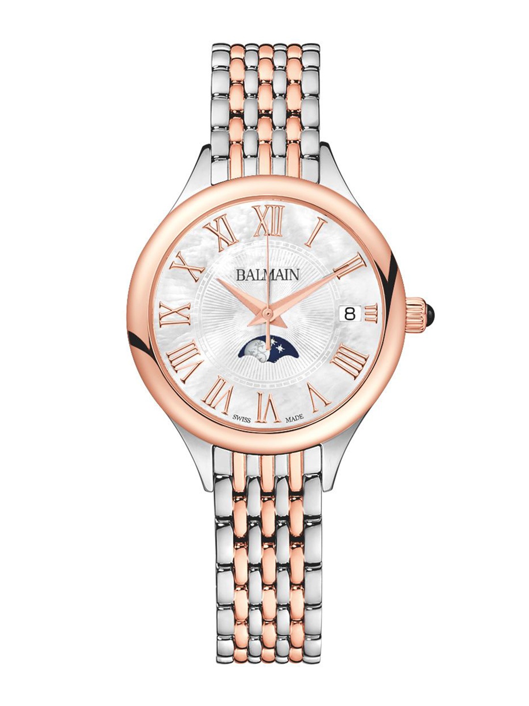 Balmain Women Brass Mother of Pearl Dial & Stainless Steel Bracelet Style Straps Digital Watch B49183382, White
Balmain Women Brass Mother of Pearl Dial & Stainless Steel Bracelet Style Straps Digital Watch B49183382, White