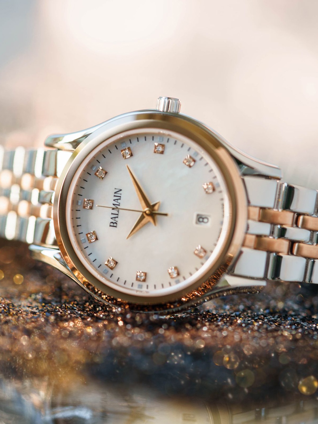 Balmain Women Brass Mother of Pearl Dial & Stainless Steel Straps Watch B83483386, White
Balmain Women Brass Mother of Pearl Dial & Stainless Steel Straps Watch B83483386, White