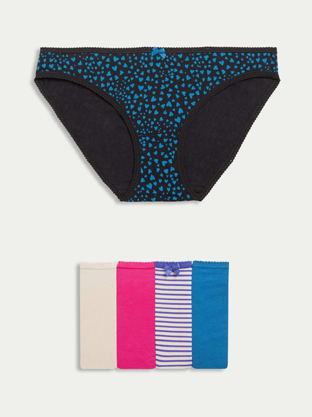 Marks & Spencer Pack Of 5 Printed High Rise Basic BriefsT615101XULTRAVIOLET, Black
Marks & Spencer Pack Of 5 Printed High Rise Basic BriefsT615101XULTRAVIOLET, Black