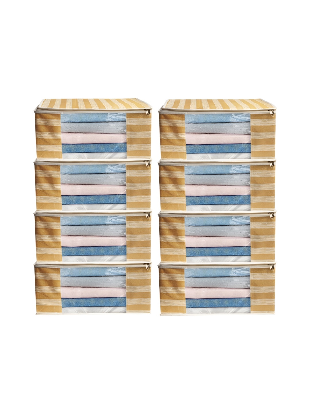 ANKIT INTERNATIONAL Brown & White 8 Pieces Striped Super Strong Multi-Utility Organisers
ANKIT INTERNATIONAL Brown & White 8 Pieces Striped Super Strong Multi-Utility Organisers