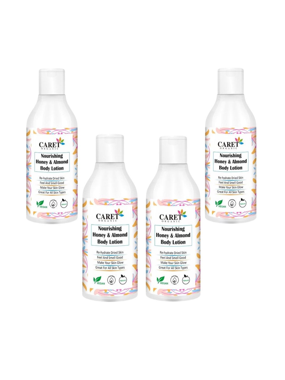 CARET ORGANIC Set Of 4 Nourishing Honey & Almonds Body Lotion- 250 ml Each, White
CARET ORGANIC Set Of 4 Nourishing Honey & Almonds Body Lotion- 250 ml Each, White