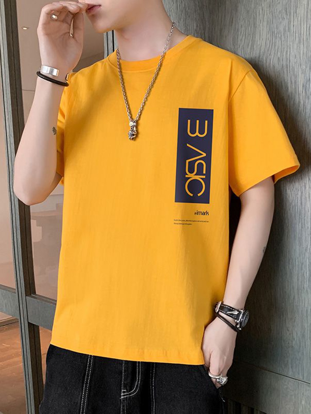 StyleCast x Revolte Men Typography Printed Round Neck Relaxed Fit T-shirt, Mustard
StyleCast x Revolte Men Typography Printed Round Neck Relaxed Fit T-shirt, Mustard
