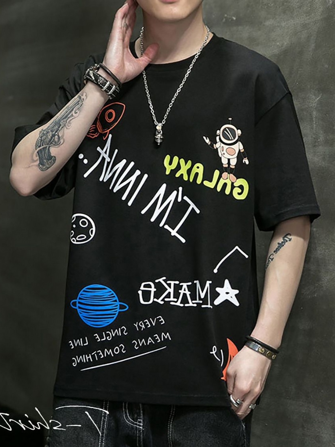 StyleCast x Revolte Men Typography Printed Round Neck Cotton Oversized T-shirt, Black
StyleCast x Revolte Men Typography Printed Round Neck Cotton Oversized T-shirt, Black