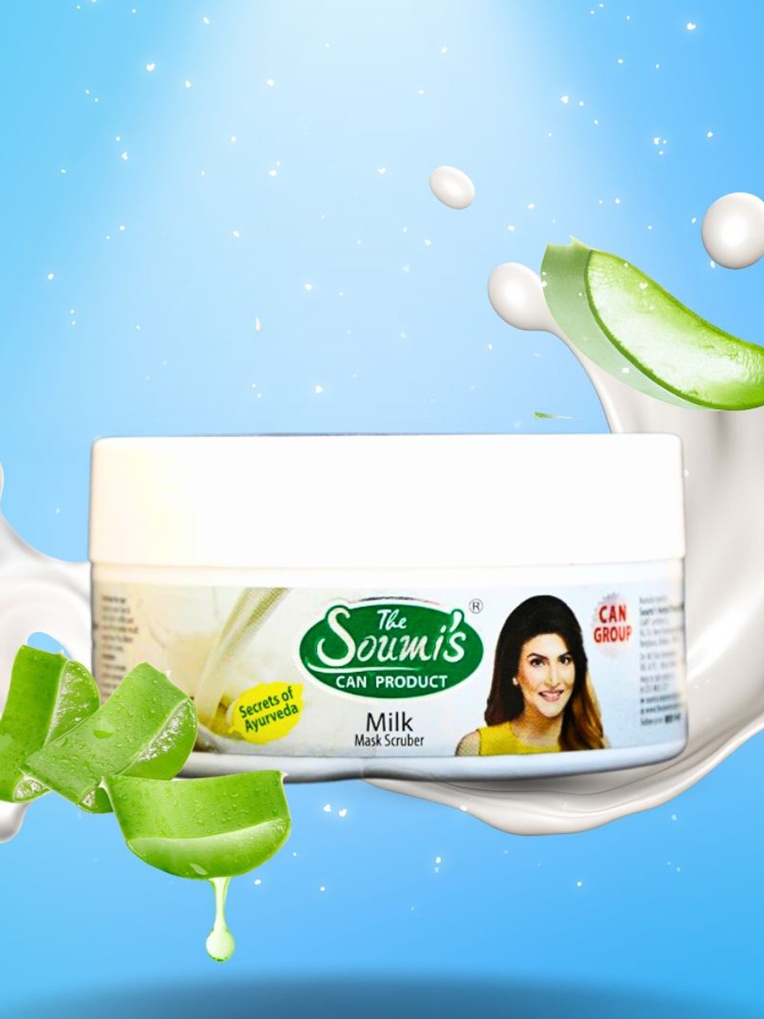 THE SOUMI'S CAN PRODUCT Milk Mask Scrubber For Smooth- Silky and Radiant Skin - 100 ml, White
THE SOUMI'S CAN PRODUCT Milk Mask Scrubber For Smooth- Silky and Radiant Skin - 100 ml, White