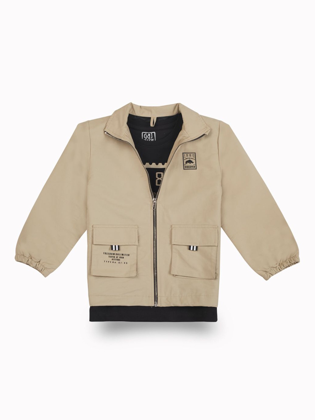 Gini and Jony Boys Graphic Printed Long Sleeves Tailored Jacket With Detachable T-shirt, Beige
Gini and Jony Boys Graphic Printed Long Sleeves Tailored Jacket With Detachable T-shirt, Beige