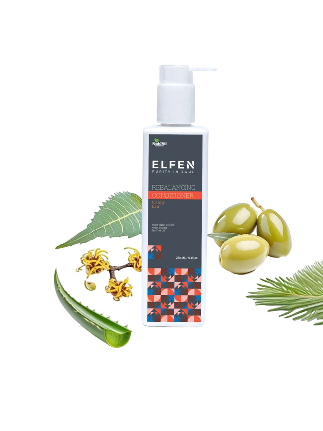 ELFEN Rebalancing Conditioner For Smoothing Hair With Witch Hazel & Neem - 250 ml, White
ELFEN Rebalancing Conditioner For Smoothing Hair With Witch Hazel & Neem - 250 ml, White