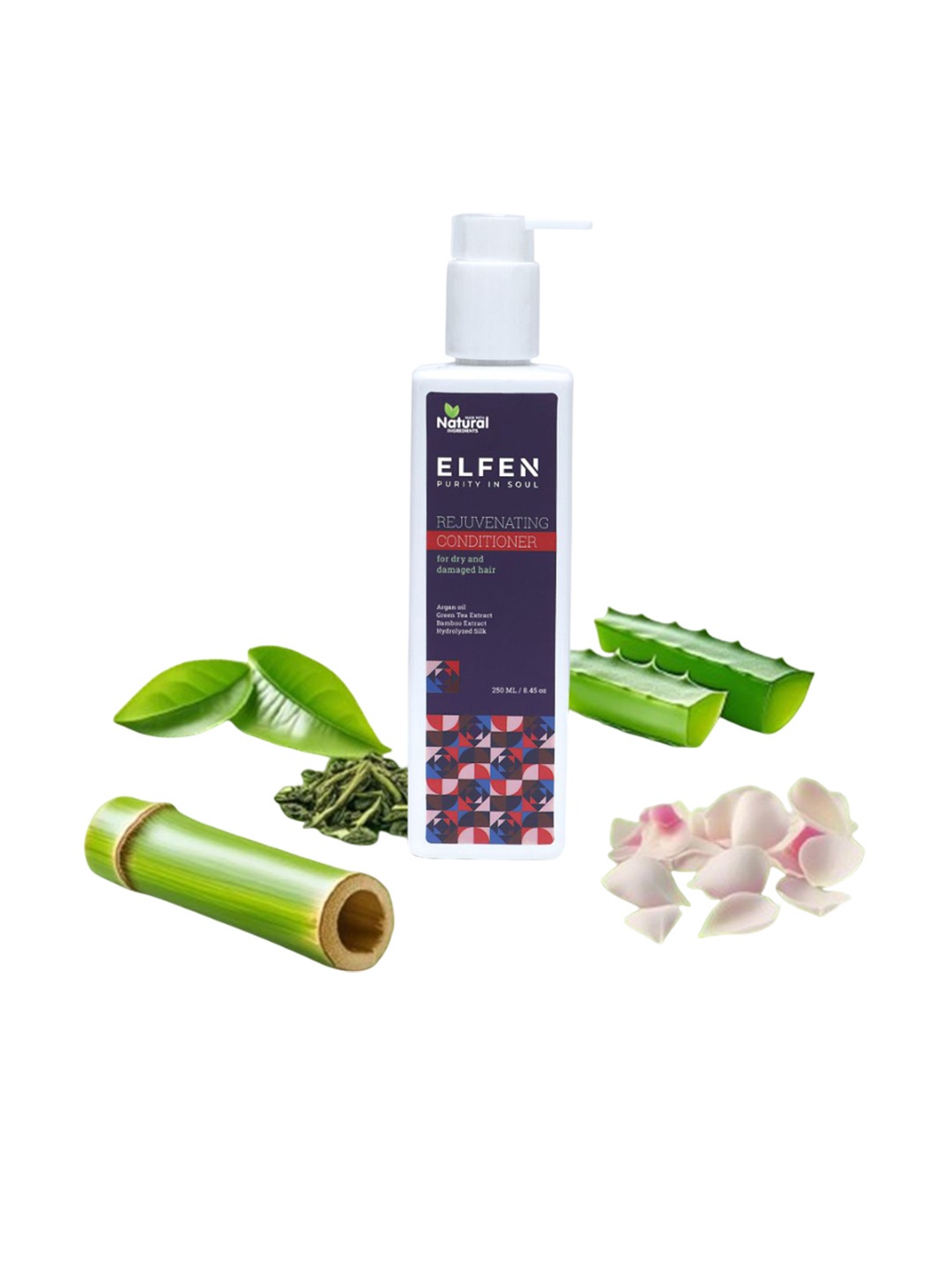 ELFEN Rejuvenating Conditioner With Argan Oil & Bamboo For Damaged Hair - 250 ml, White
ELFEN Rejuvenating Conditioner With Argan Oil & Bamboo For Damaged Hair - 250 ml, White