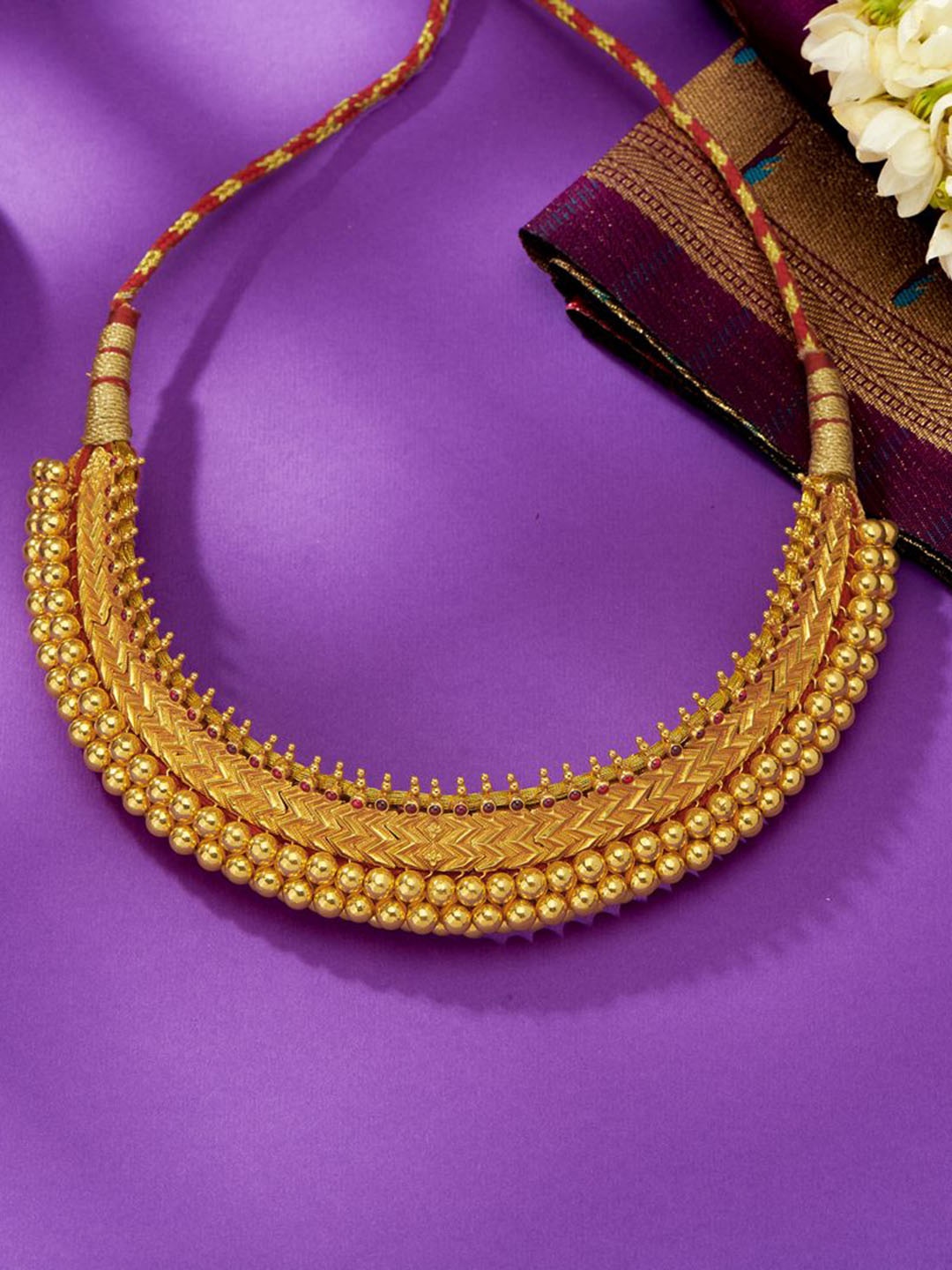 P N GADGIL JEWELLERS Unisex Vajratik Gold 22 Kt Choker Necklace 25.62 gm, Yellow
P N GADGIL JEWELLERS Unisex Vajratik Gold 22 Kt Choker Necklace 25.62 gm, Yellow
