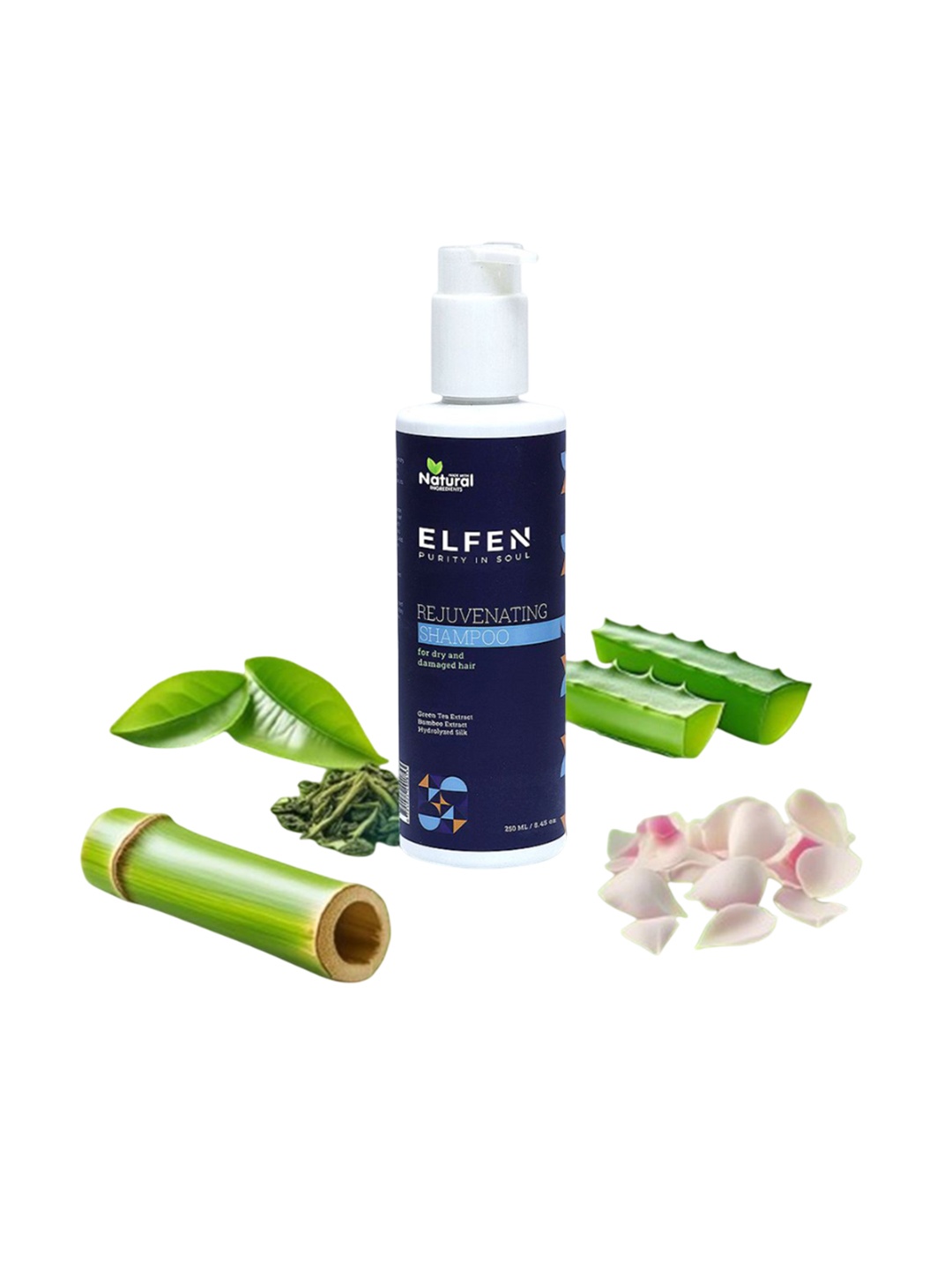 ELFEN Rejuvenating Shampoo Promotes Scalp Health With Bamboo Extract & Green Tea - 250 ml, White
ELFEN Rejuvenating Shampoo Promotes Scalp Health With Bamboo Extract & Green Tea - 250 ml, White