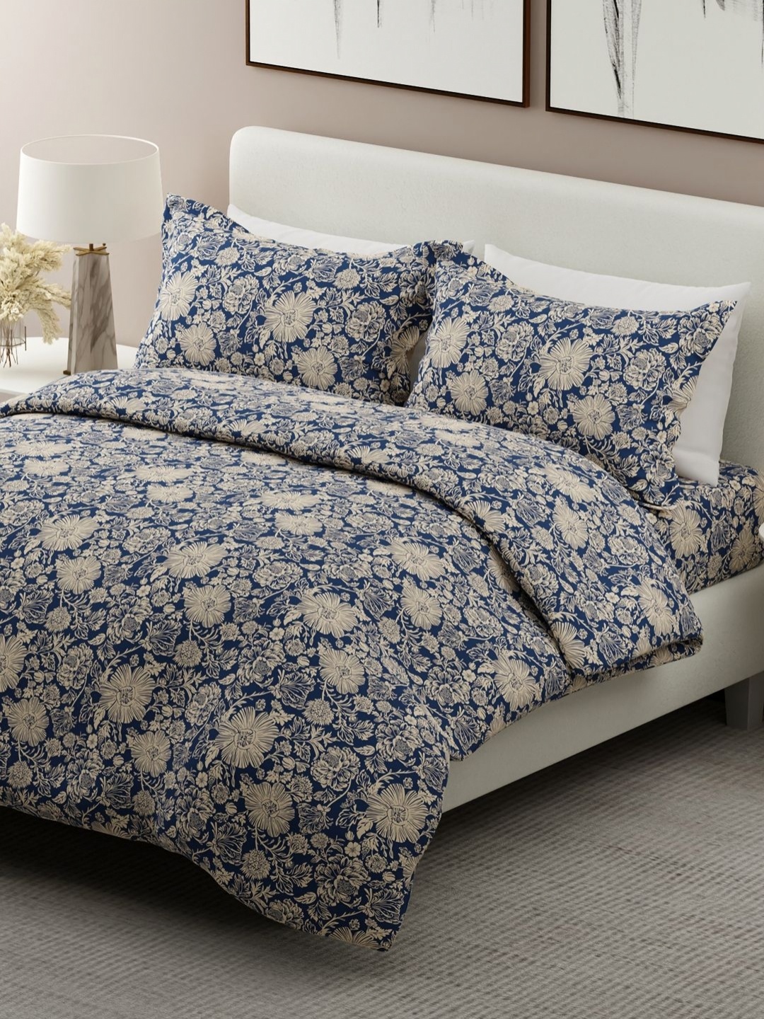 Boutique Living India Siesta Blue Printed 200 TC Cotton King Bedsheet Set 2.74m x 2.74m
Boutique Living India Siesta Blue Printed 200 TC Cotton King Bedsheet Set 2.74m x 2.74m