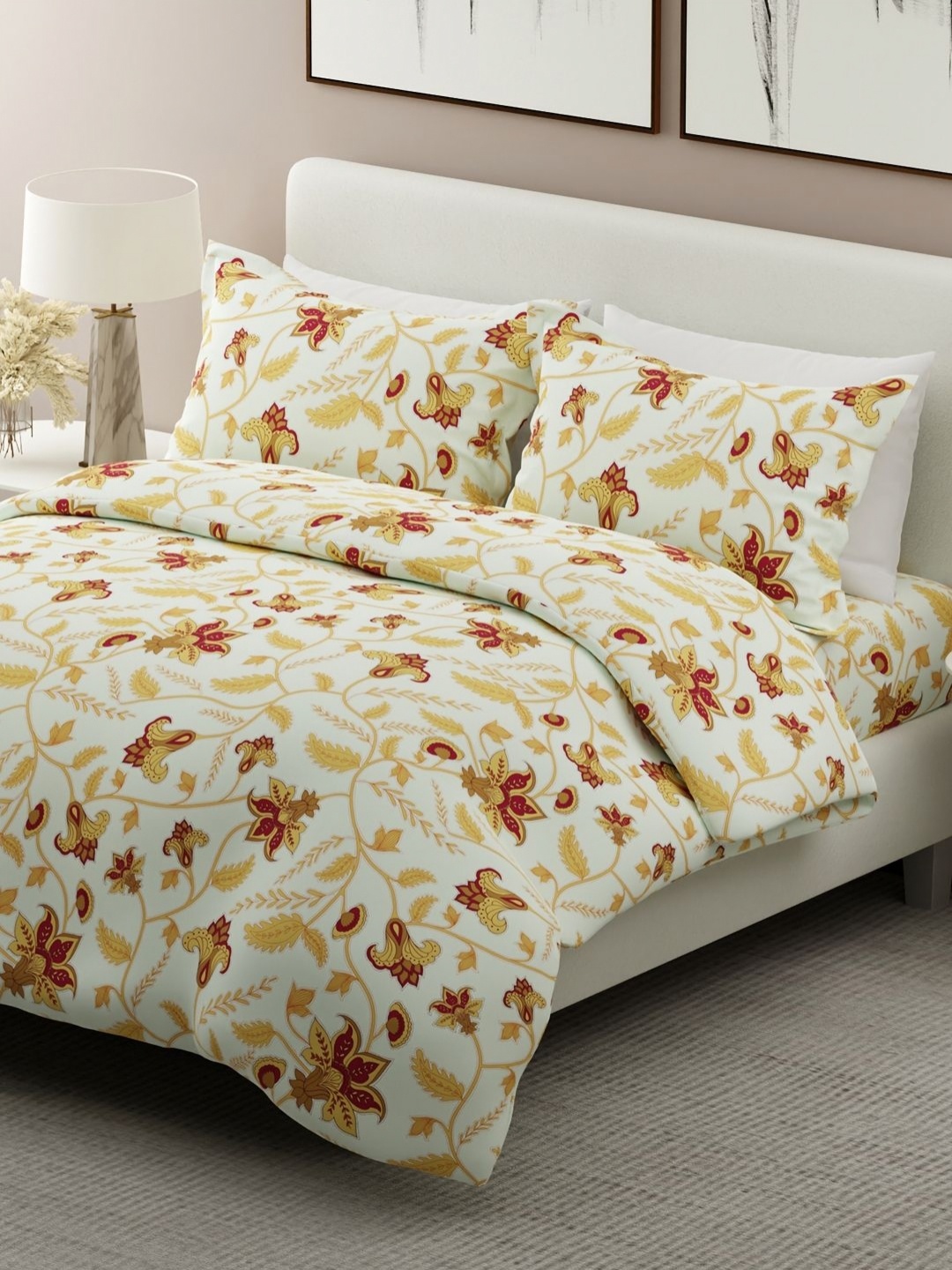 Boutique Living India Siesta White Printed 200 TC Cotton King Bedsheet Set 2.74m x 2.74m
Boutique Living India Siesta White Printed 200 TC Cotton King Bedsheet Set 2.74m x 2.74m