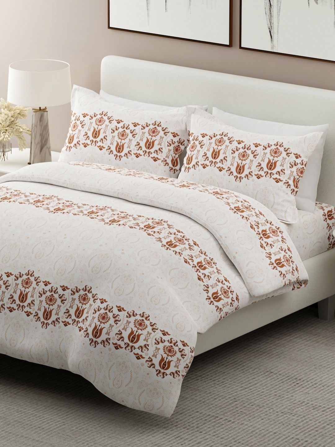 Boutique Living India Siesta White Printed 200 TC Cotton King Bedsheet Set 2.74m x 2.74m
Boutique Living India Siesta White Printed 200 TC Cotton King Bedsheet Set 2.74m x 2.74m