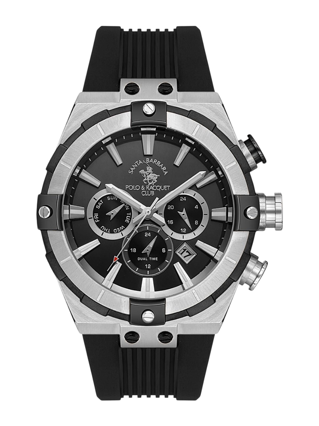 SANTA BARBARA POLO & RACQUET CLUB Men Chronograph Analogue Watch SB.1.10510-1, Black
SANTA BARBARA POLO & RACQUET CLUB Men Chronograph Analogue Watch SB.1.10510-1, Black