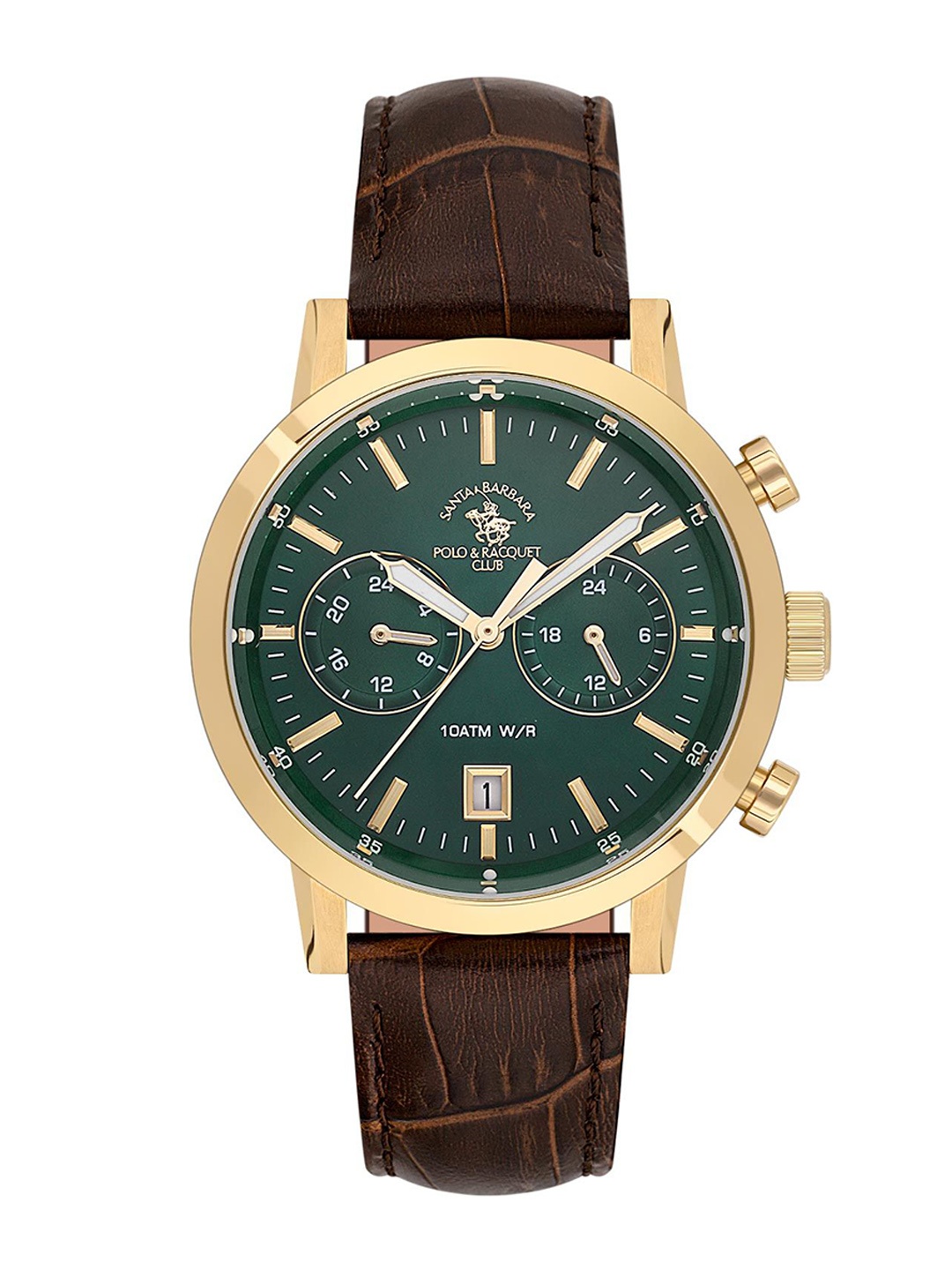 SANTA BARBARA POLO & RACQUET CLUB Men Dial & Leather Straps Analogue Watch SB.1.10586-4, Green
SANTA BARBARA POLO & RACQUET CLUB Men Dial & Leather Straps Analogue Watch SB.1.10586-4, Green