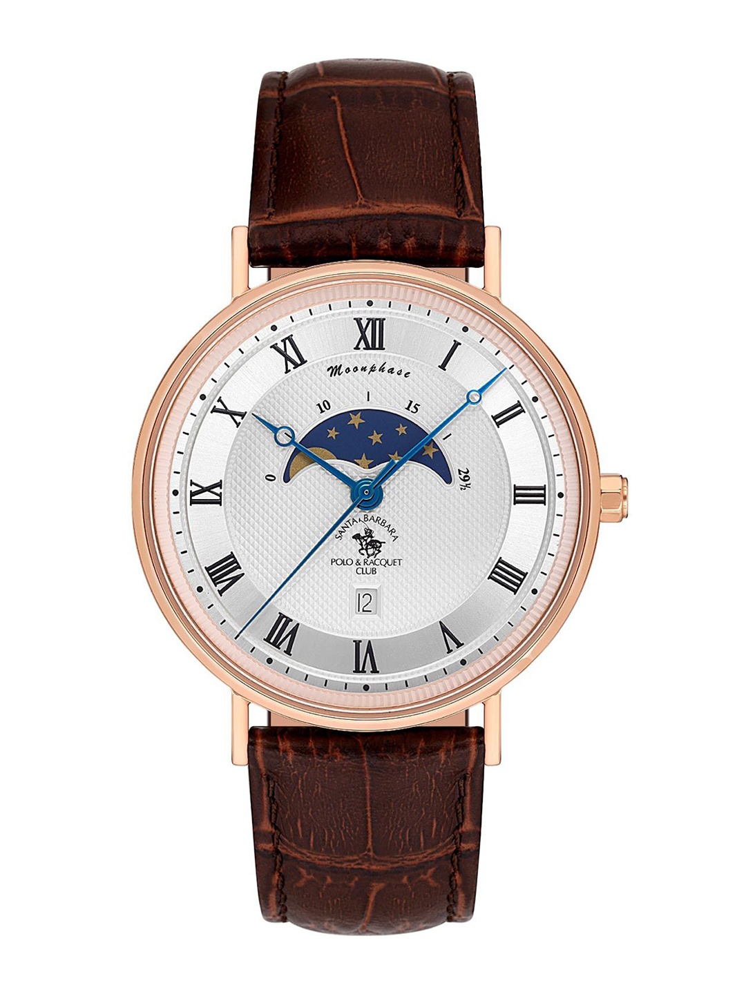 SANTA BARBARA POLO & RACQUET CLUB Men Dial & Leather Straps Analogue Watch SB.4.10014-5, Silver
SANTA BARBARA POLO & RACQUET CLUB Men Dial & Leather Straps Analogue Watch SB.4.10014-5, Silver