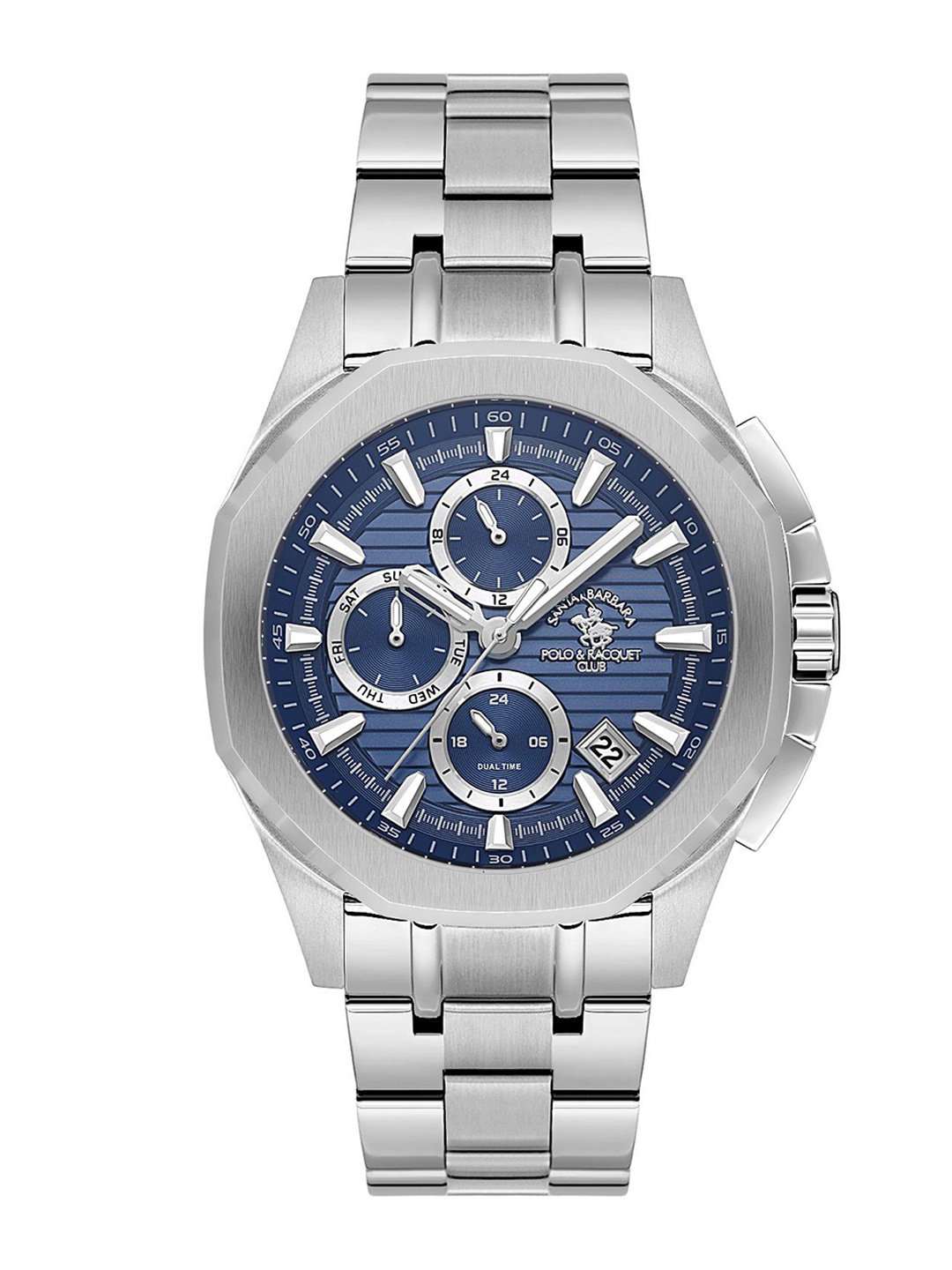 SANTA BARBARA POLO & RACQUET CLUB Men Dial & Stainless Steel Analogue Watch SB.1.10608-3, Blue
SANTA BARBARA POLO & RACQUET CLUB Men Dial & Stainless Steel Analogue Watch SB.1.10608-3, Blue