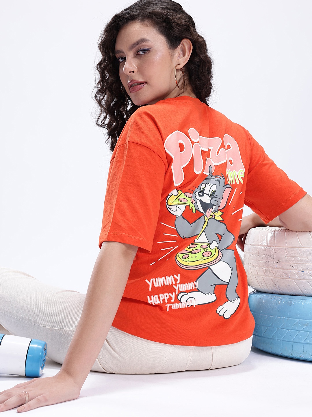 Kook N Keech Tom & Jerry Printed Drop-Shoulder Sleeves Pure Cotton Oversized T-shirt, Orange
Kook N Keech Tom & Jerry Printed Drop-Shoulder Sleeves Pure Cotton Oversized T-shirt, Orange