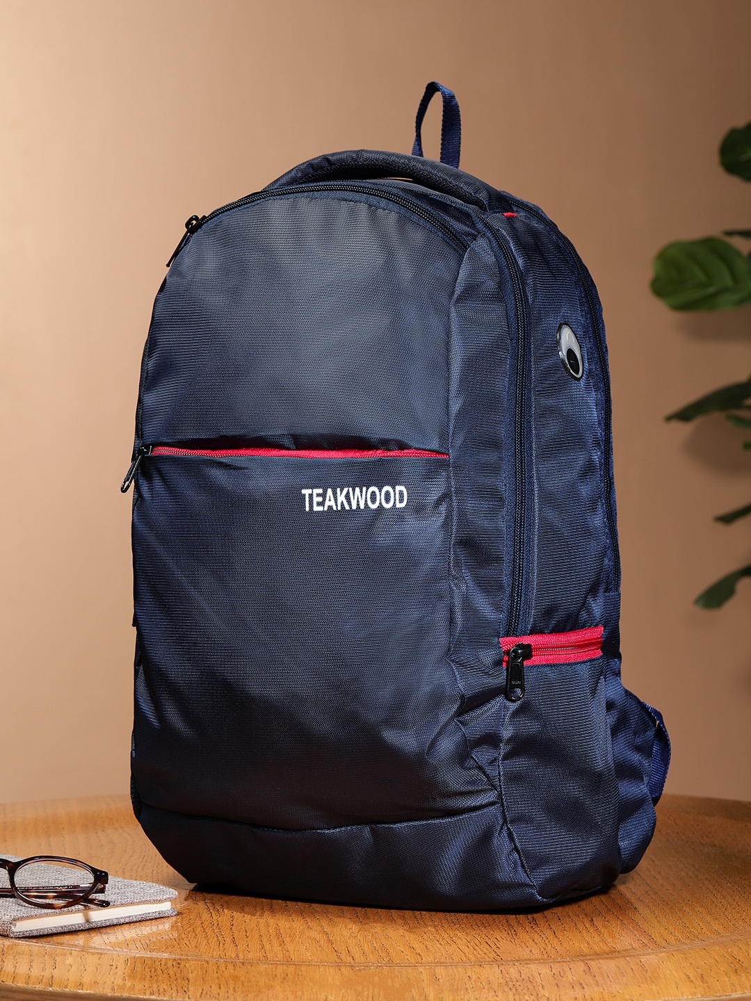 Teakwood Leathers Unisex Laptop Compartment - 15 inch Backpack with Earphone Gate, Navy blue
Teakwood Leathers Unisex Laptop Compartment - 15 inch Backpack with Earphone Gate, Navy blue