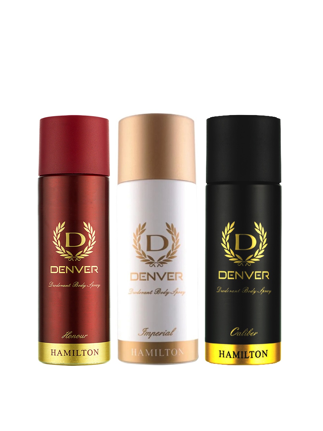 Denver Men Set of 3 Body Deodorant Spray 50 ml each - Honour + Caliber + Imperial, Maroon
Denver Men Set of 3 Body Deodorant Spray 50 ml each - Honour + Caliber + Imperial, Maroon