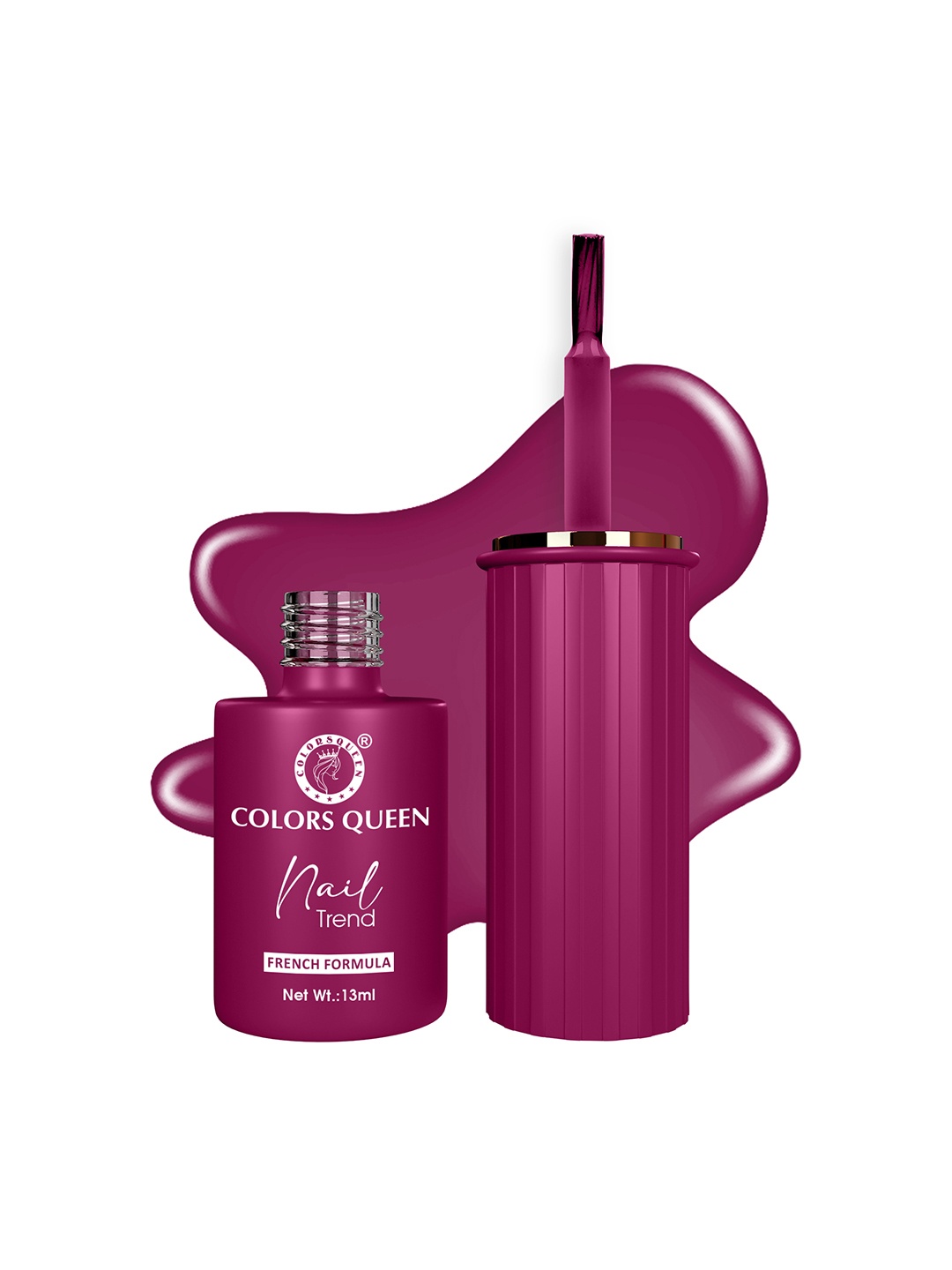 Colors Queen Nail Trend French Formula Quick Dry Nail Polish - 13ml - Amaranh Red, Pink
Colors Queen Nail Trend French Formula Quick Dry Nail Polish - 13ml - Amaranh Red, Pink