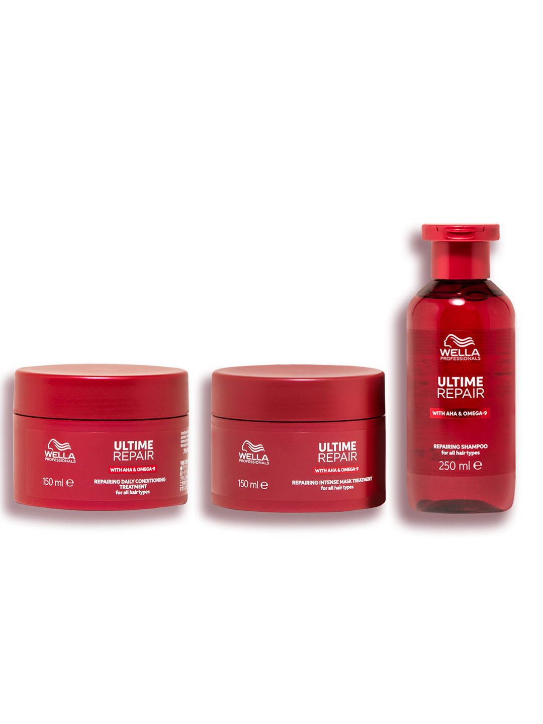 WELLA PROFESSIONALS Set of 3 Hair Care Combo - Ultime Repair Conditioner+Shampoo+Mask, Red
WELLA PROFESSIONALS Set of 3 Hair Care Combo - Ultime Repair Conditioner+Shampoo+Mask, Red