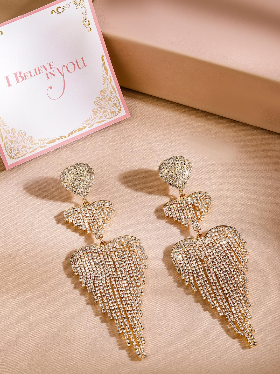 Rubans Valentine's 18K Gold Plated Cubic Zirconia Heart Shape Waterfall Drop Earring
Rubans Valentine's 18K Gold Plated Cubic Zirconia Heart Shape Waterfall Drop Earring