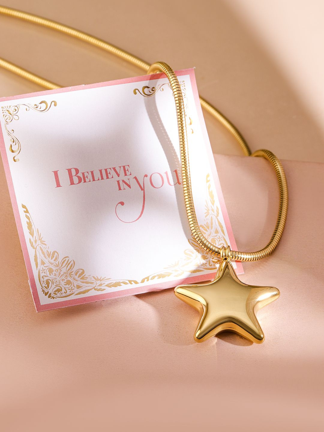 Rubans Valentine's 18KT Gold-Plated Stainless-Steel Tarnish-Free Star Pendant Necklace
Rubans Valentine's 18KT Gold-Plated Stainless-Steel Tarnish-Free Star Pendant Necklace