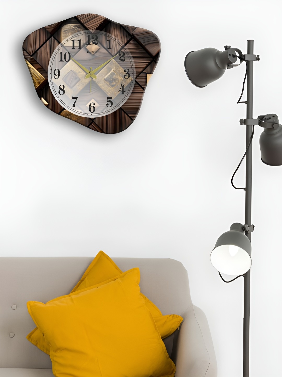OLIVE TREE Brown And White Printed Analogue Wooden Abstract Shaped Contemporary Wall Clock
OLIVE TREE Brown And White Printed Analogue Wooden Abstract Shaped Contemporary Wall Clock