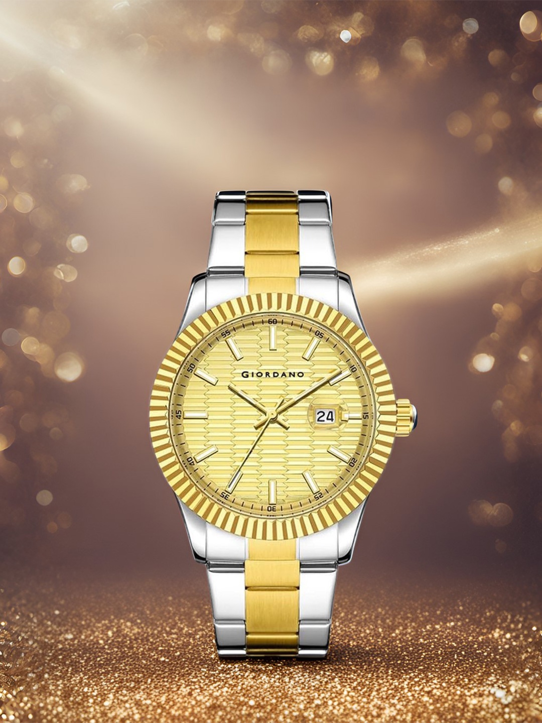GIORDANO Men Printed Dial & Stainless Steel Wrap Around Straps Analogue Watch GZ-50115-22, Gold
GIORDANO Men Printed Dial & Stainless Steel Wrap Around Straps Analogue Watch GZ-50115-22, Gold