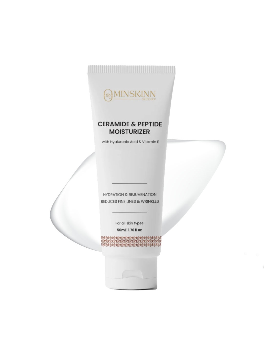 Minskinn Skincare Ceramide Peptides Moisturizer With Hyaluronic Acid For Hydration - 50 ml, White
Minskinn Skincare Ceramide Peptides Moisturizer With Hyaluronic Acid For Hydration - 50 ml, White