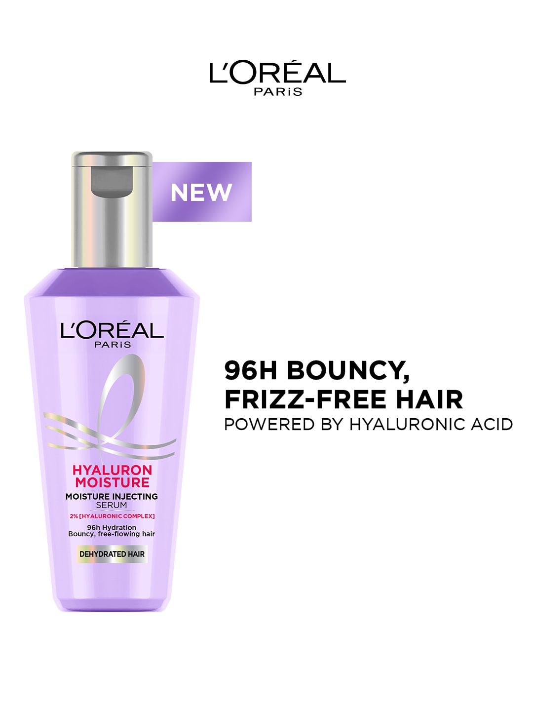 LOreal Paris Hyaluron Moisture Hair Serum With Hyaluronic Acid For Frizz-Free Hair - 40ml, Purple
LOreal Paris Hyaluron Moisture Hair Serum With Hyaluronic Acid For Frizz-Free Hair - 40ml, Purple