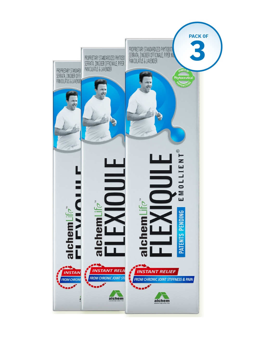 Alchem Set Of 3 FlexiQule Emollient Joint Pain Massage Oil - 30 ml Each, Yellow
Alchem Set Of 3 FlexiQule Emollient Joint Pain Massage Oil - 30 ml Each, Yellow