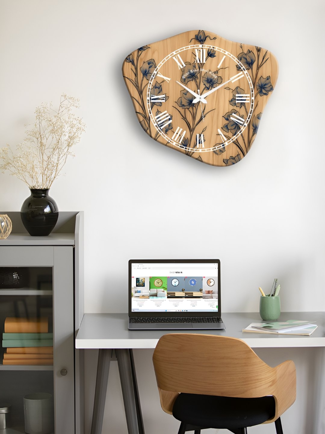 OLIVE TREE Beige Printed Analogue Wooden Abstract Contemporary Silent Movement Wall Clock
OLIVE TREE Beige Printed Analogue Wooden Abstract Contemporary Silent Movement Wall Clock