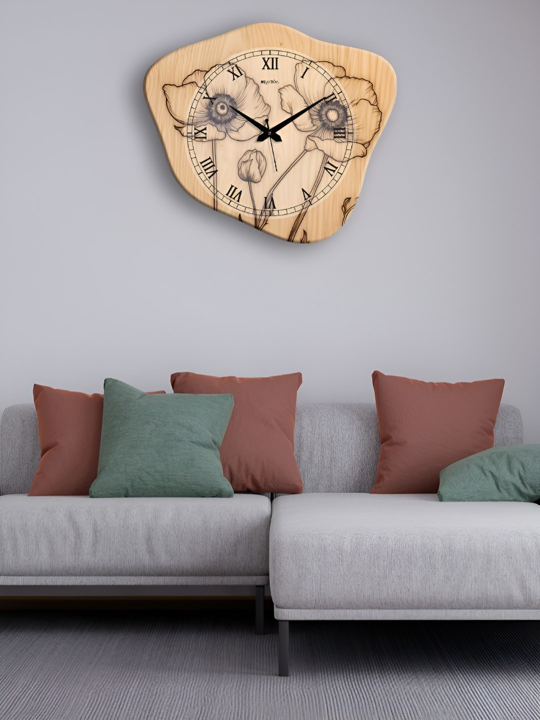 OLIVE TREE Beige Printed Analogue Wooden Abstract Contemporary Silent Movement Wall Clock
OLIVE TREE Beige Printed Analogue Wooden Abstract Contemporary Silent Movement Wall Clock