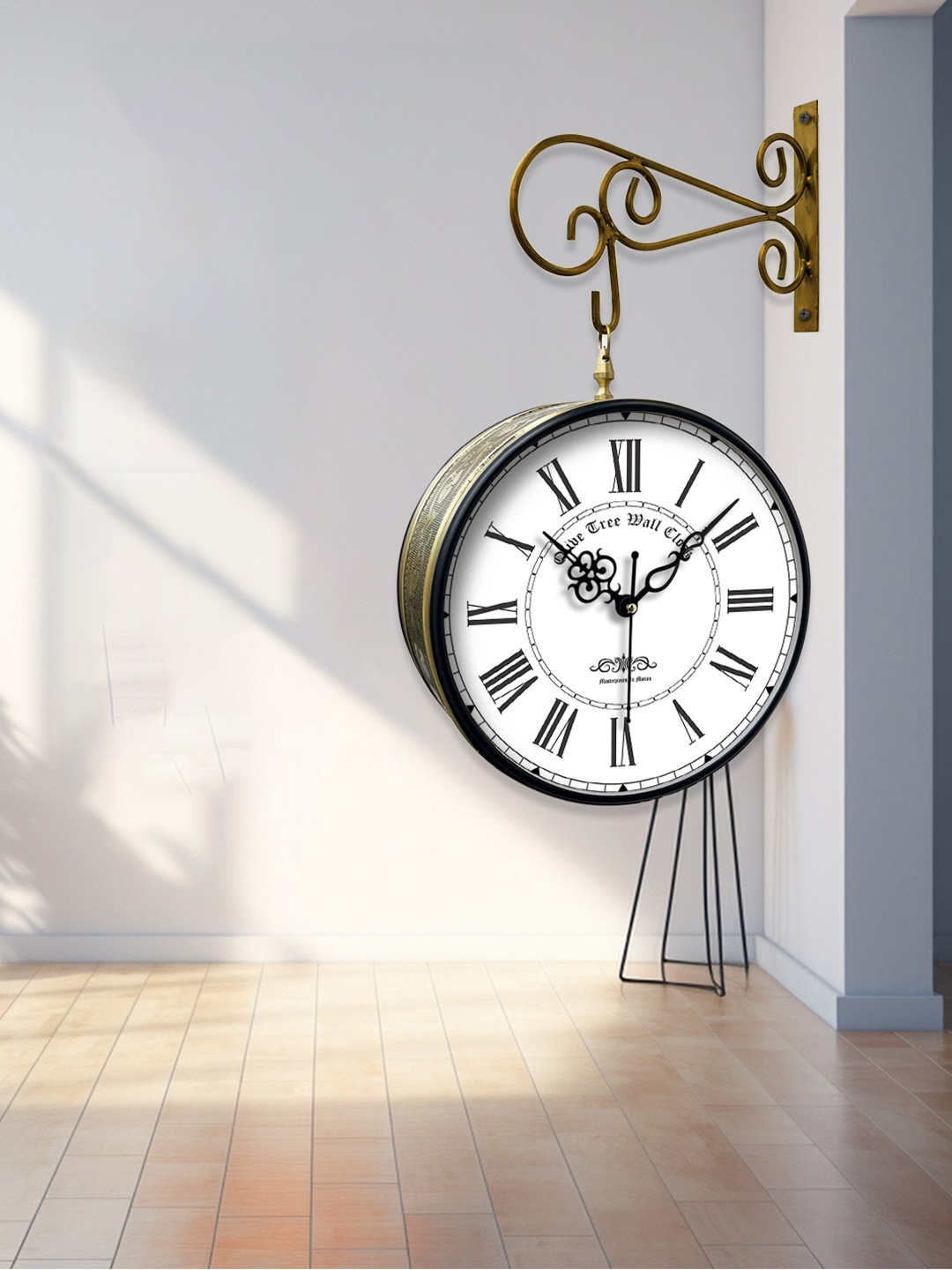 OLIVE TREE Gold-Toned Textured Analogue Metal Round Double Sided Vintage Wall Clock
OLIVE TREE Gold-Toned Textured Analogue Metal Round Double Sided Vintage Wall Clock