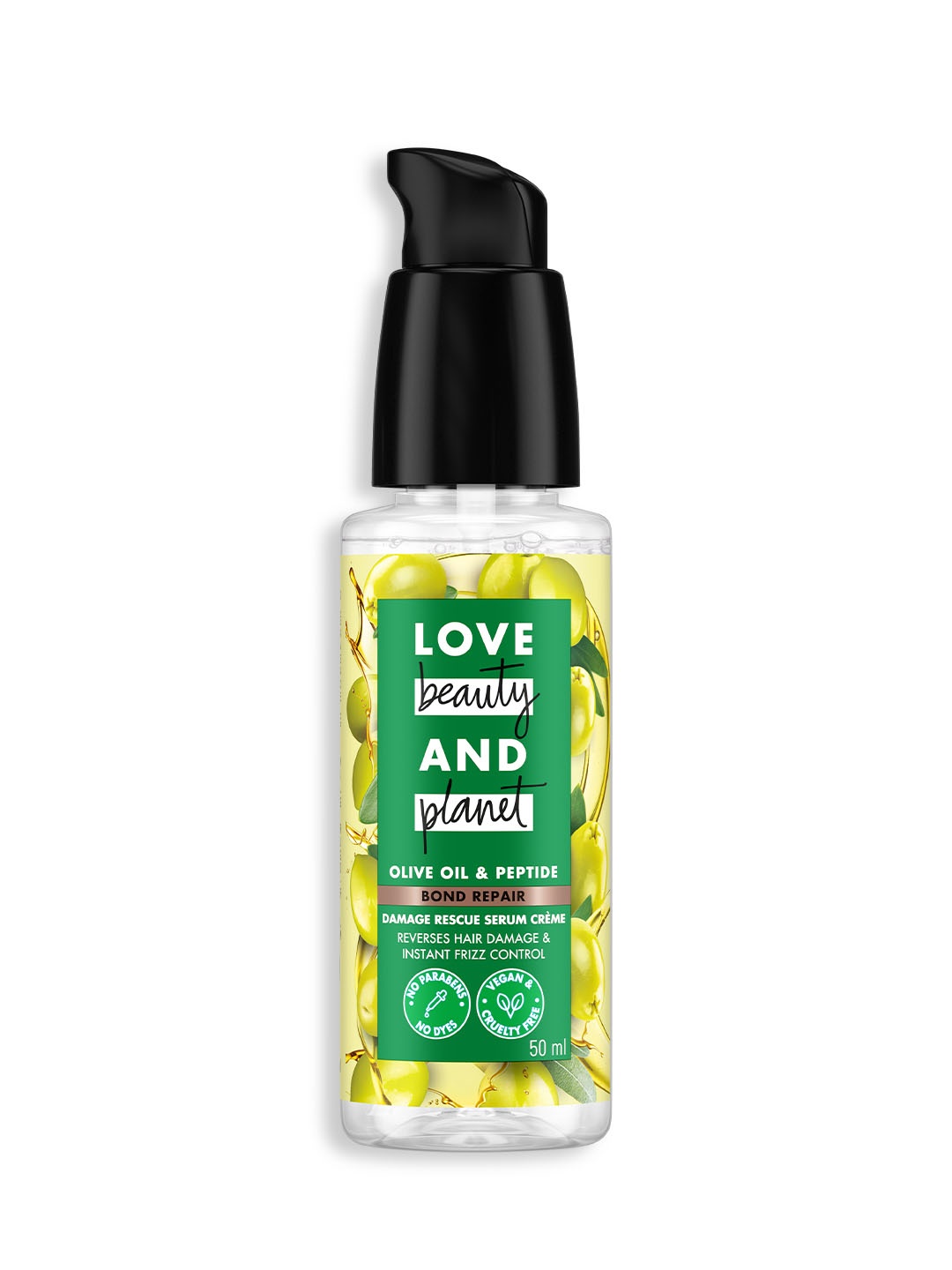Love Beauty & Planet Olive Oil & Peptide Bond Repair Damage Rescue Serum Cream - 50ml, Green
Love Beauty & Planet Olive Oil & Peptide Bond Repair Damage Rescue Serum Cream - 50ml, Green