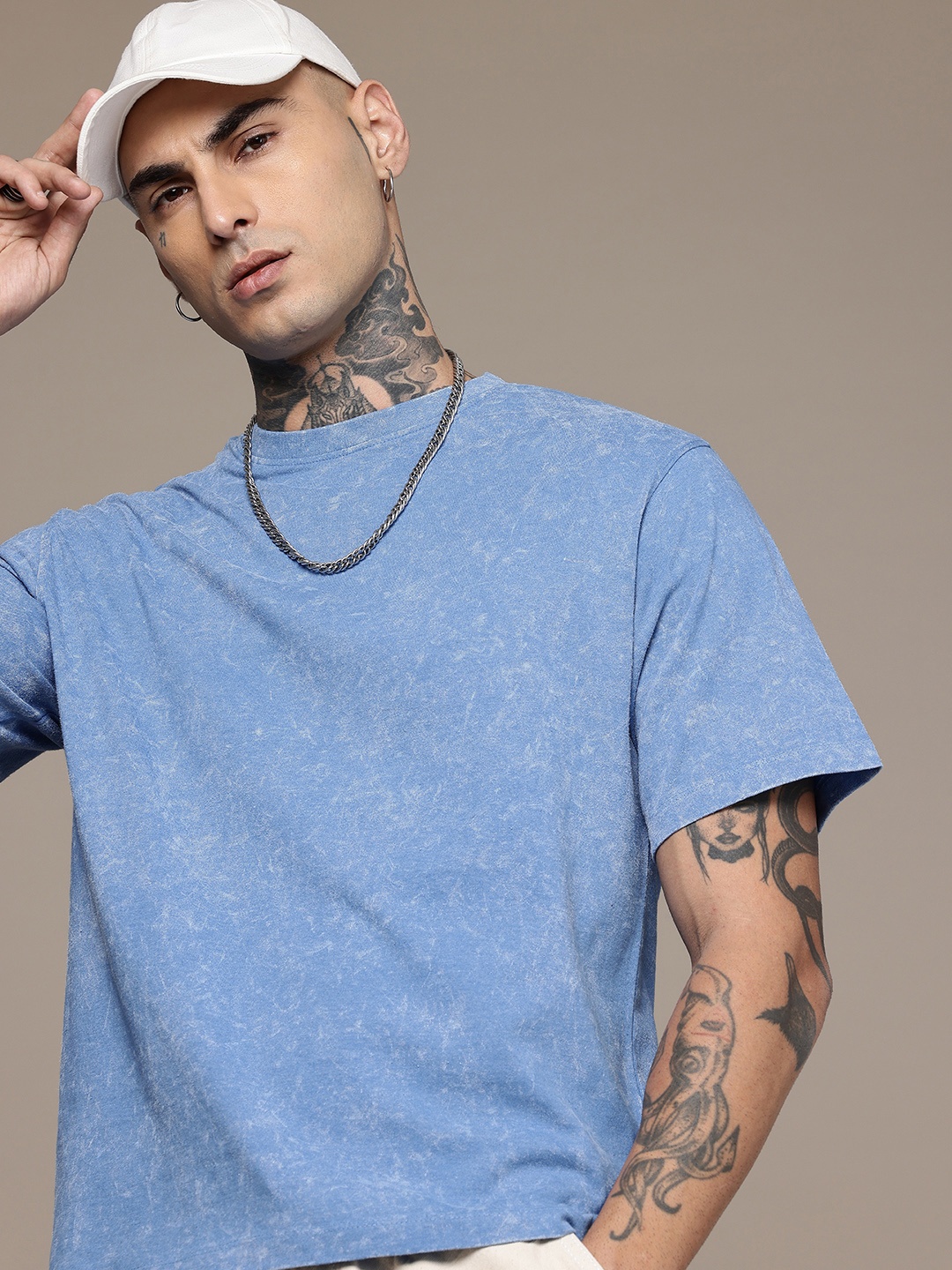 R.Code by The Roadster Life Co. Washed Effect Tie & Dye Printed Relaxed Fit T-shirt, Blue
R.Code by The Roadster Life Co. Washed Effect Tie & Dye Printed Relaxed Fit T-shirt, Blue