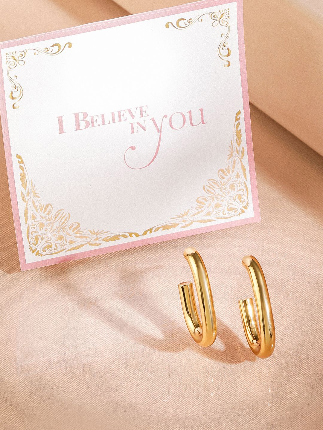 Rubans Valentine's 18K Gold-Plated Stainless-Steel Tarnish-Free Waterproof Hoop Earrings
Rubans Valentine's 18K Gold-Plated Stainless-Steel Tarnish-Free Waterproof Hoop Earrings