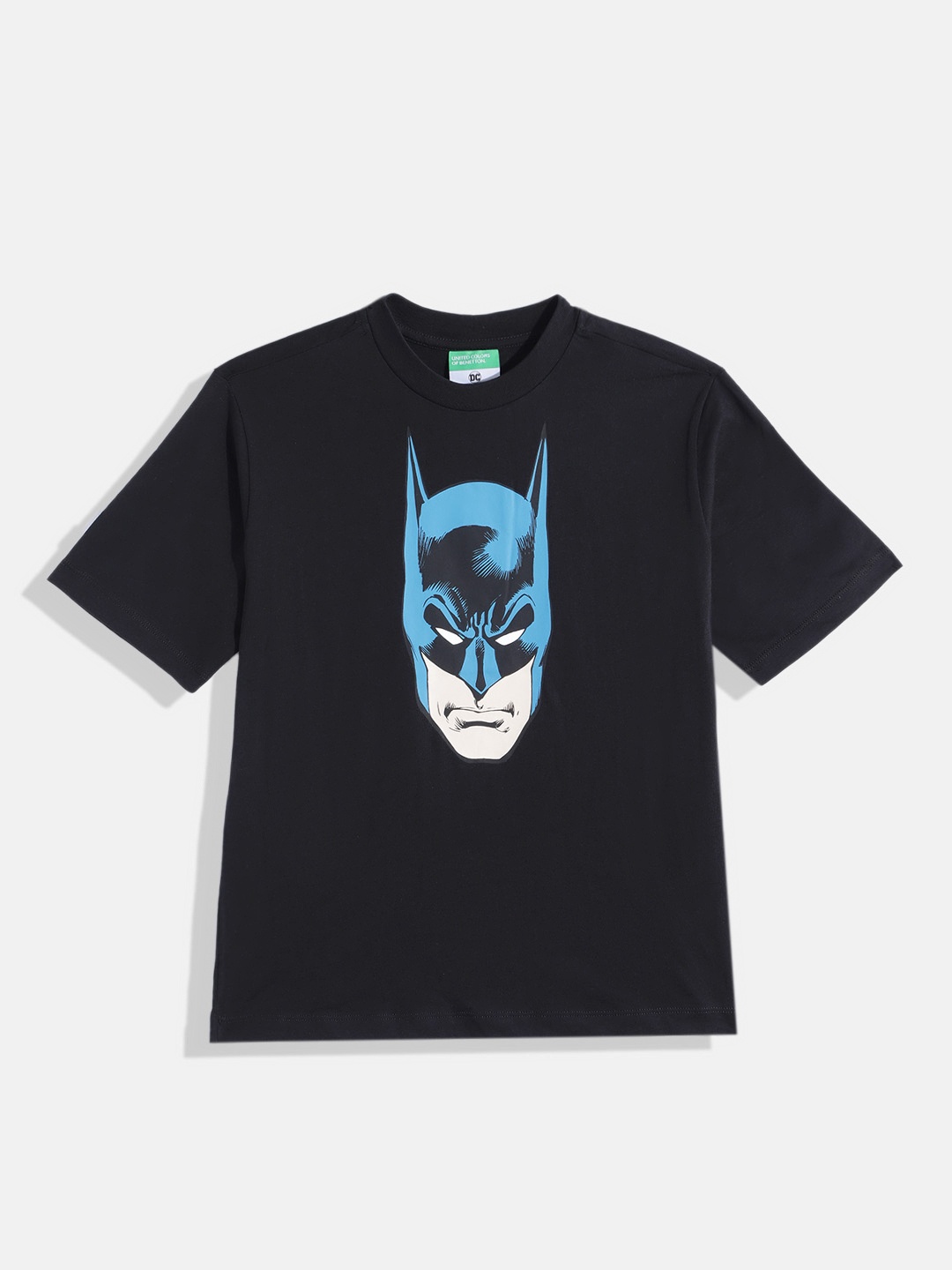 United Colors of Benetton Boys Batman Printed Drop-Shoulder Sleeves Pure Cotton T-Shirt, Black
United Colors of Benetton Boys Batman Printed Drop-Shoulder Sleeves Pure Cotton T-Shirt, Black