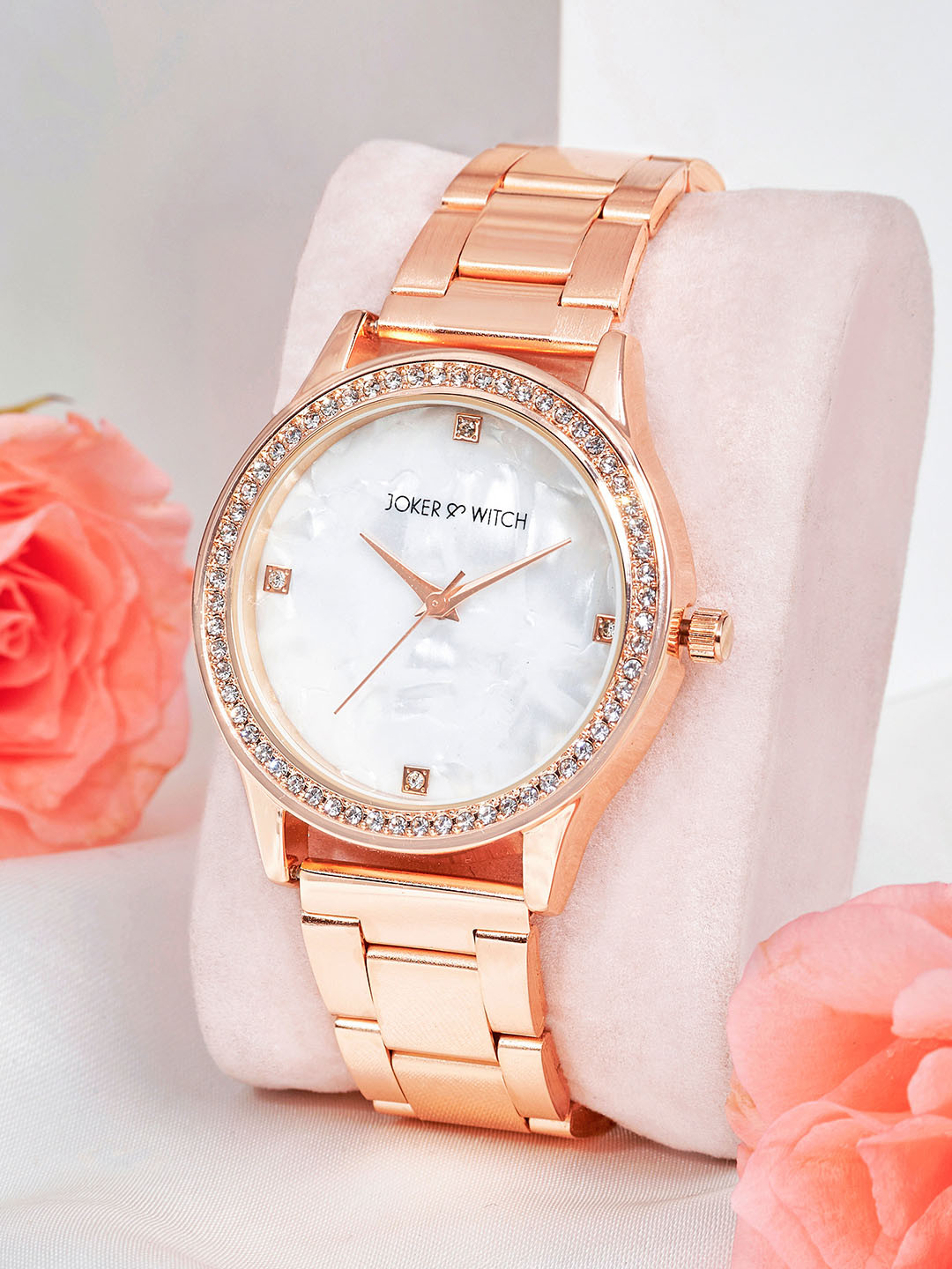 JOKER & WITCH Women Dial & Bracelet Style Straps Analogue Watch AMWW908, Rose gold
JOKER & WITCH Women Dial & Bracelet Style Straps Analogue Watch AMWW908, Rose gold